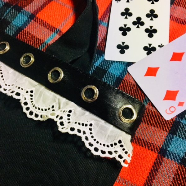 画像13: 【夜の街燈 Street Lamp at Night】・LOVE HEART SKULLミニトートバッグ (13)