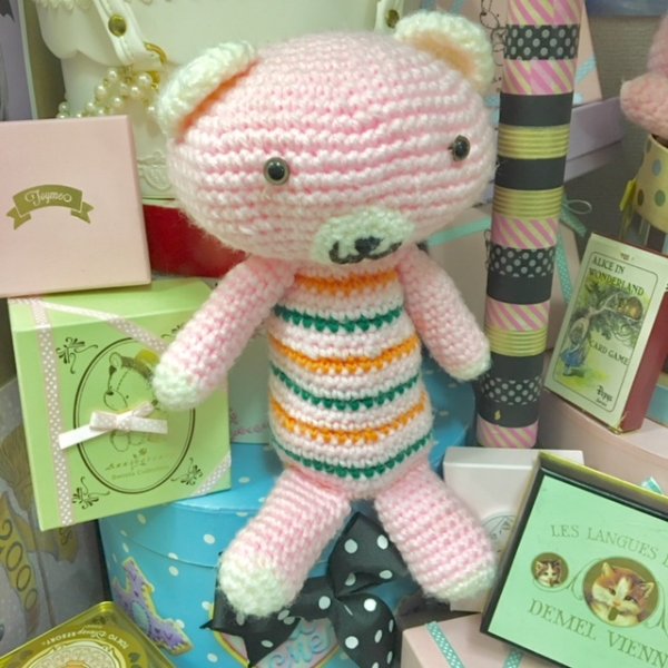 画像1: 【VINTAGE】・あみぐるみ　くまちゃん (1)