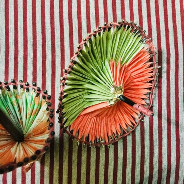 画像2: 【VINTAGE】・ミニチュア和傘　2個SET (2)