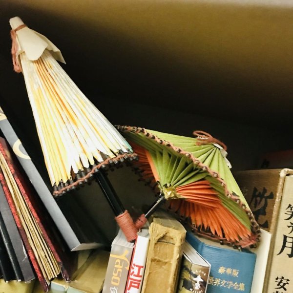 画像3: 【VINTAGE】・ミニチュア和傘　2個SET (3)