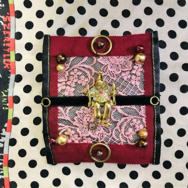 画像2: 【夜の街燈 Street Lamp at Night】・ピエロの額縁ブローチ (2)