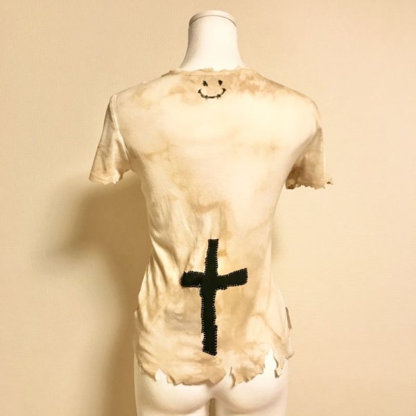 画像4: 【夜の街燈 Street Lamp at Night】・「Street Lamp at Night」　十字架退廃リメイクTシャツ　 (4)