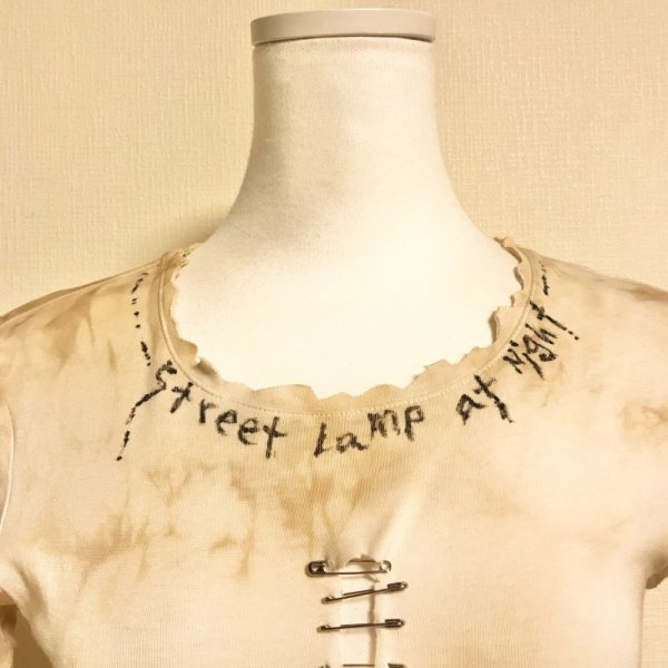 画像5: 【夜の街燈 Street Lamp at Night】・「Street Lamp at Night」　十字架退廃リメイクTシャツ　 (5)