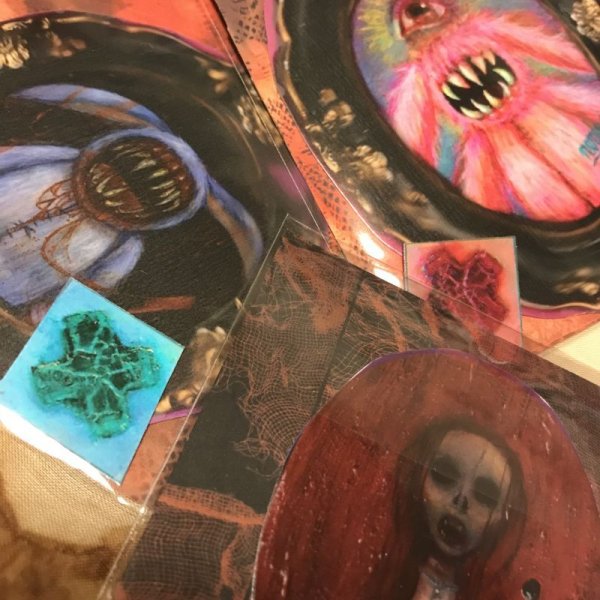 画像2: 【寝ル】・ステッカー　「freak/core」　3種SET (2)