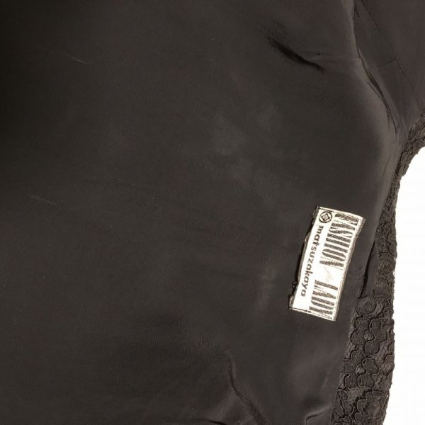 画像11: 【VINTAGE】・レース襟の半袖ジャケット グレー×黒 (11)