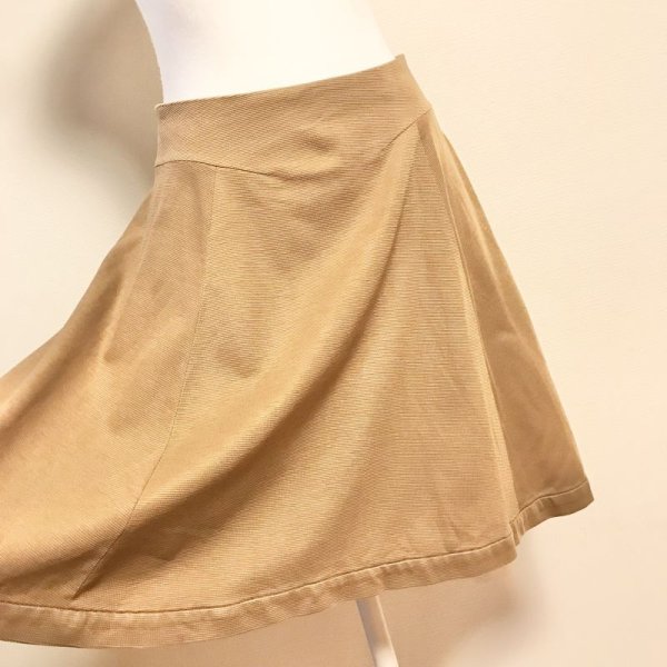 画像5: 【USED】・フレアスカート　キャメル (5)