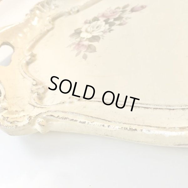 画像6: 【VINTAGE】・薔薇柄トレイ (6)