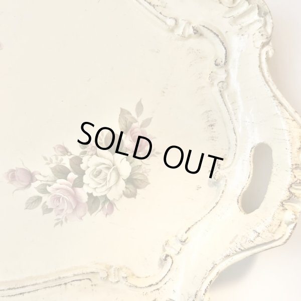 画像3: 【VINTAGE】・薔薇柄トレイ (3)