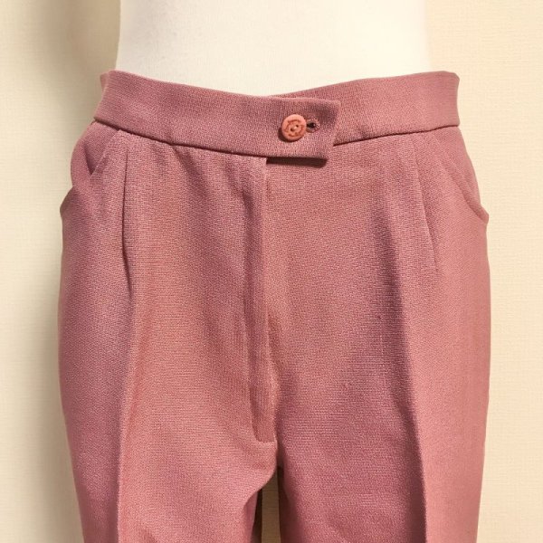 画像2: 【VINTAGE】・タックパンツ　モーヴピンク (2)