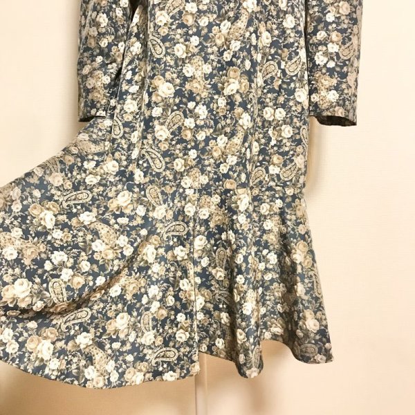画像5: 【VINTAGE】・フラワーペイズリーワンピース (5)