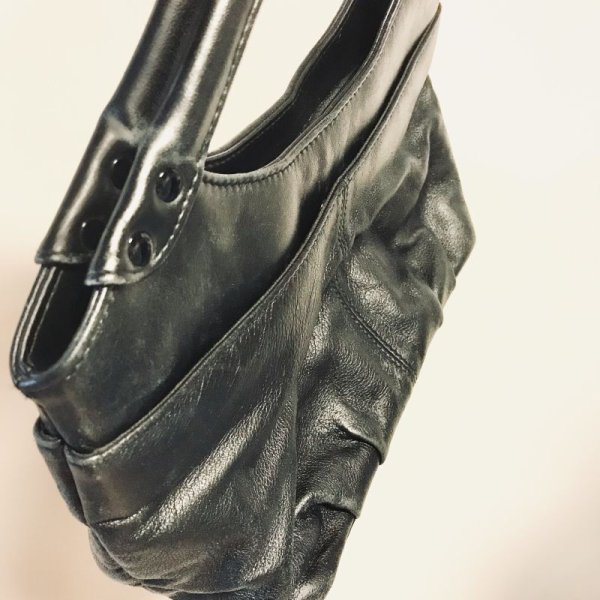 画像6: 【VINTAGE】・お花ハンドバッグ　ブラック (6)