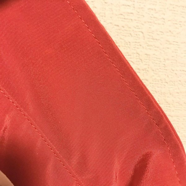 画像9: 【VINTAGE】・ポケット刺繍リボンタイブラウス　レッド (9)