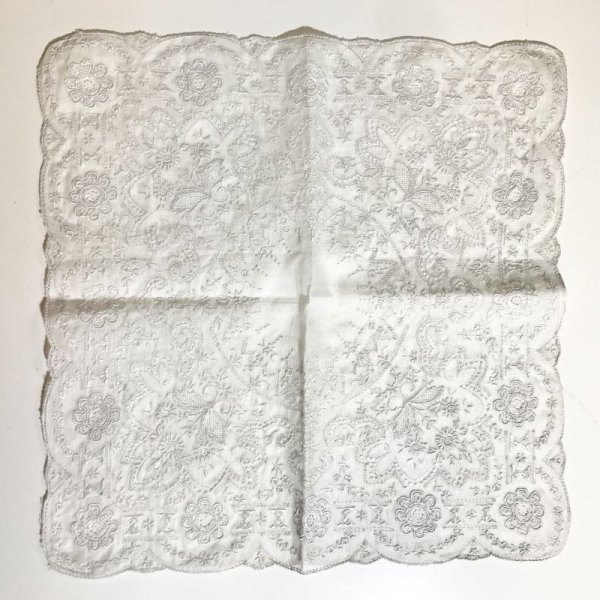 画像3: 【VINTAGE】・刺繍ハンカチ　SET　ホワイト (3)