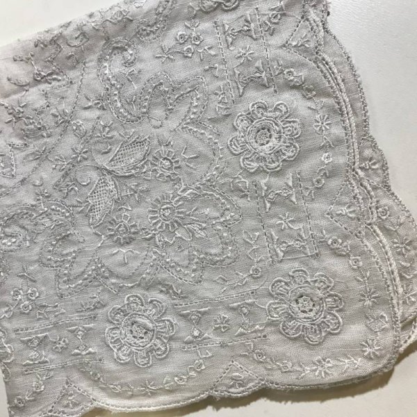 画像5: 【VINTAGE】・刺繍ハンカチ　SET　ホワイト (5)