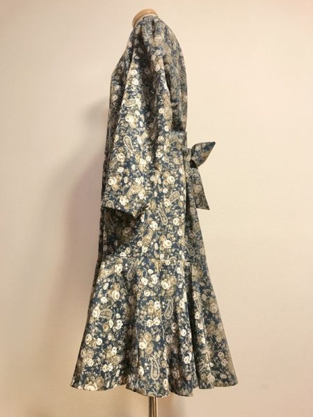 画像2: 【VINTAGE】・フラワーペイズリーワンピース (2)