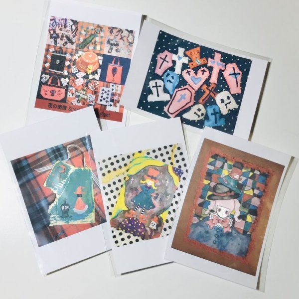 画像2: 【夜の街燈 Street Lamp at Night】・ポストカード　5枚SET　（作品集） (2)