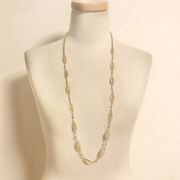 画像5: 【VINTAGE】・楕円渦巻き＆チェーンネックレス　2個SET　ゴールド (5)