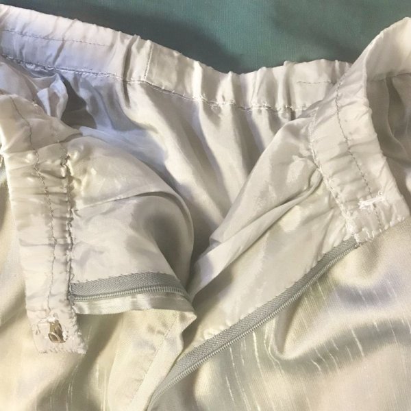 画像8: 【VINTAGE】・カットワーク刺繍レーススカート　シルバー (8)