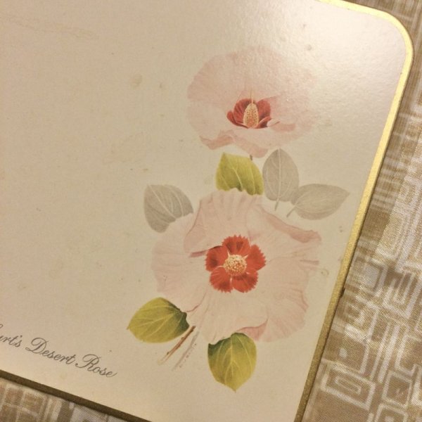 画像6: 【VINTAGE】・コルクランチョンマット　フラワー (6)