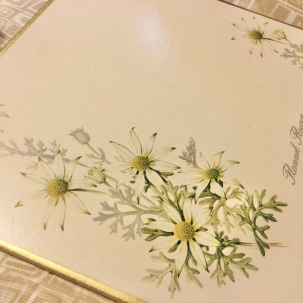 画像3: 【VINTAGE】・コルクランチョンマット　フラワー (3)