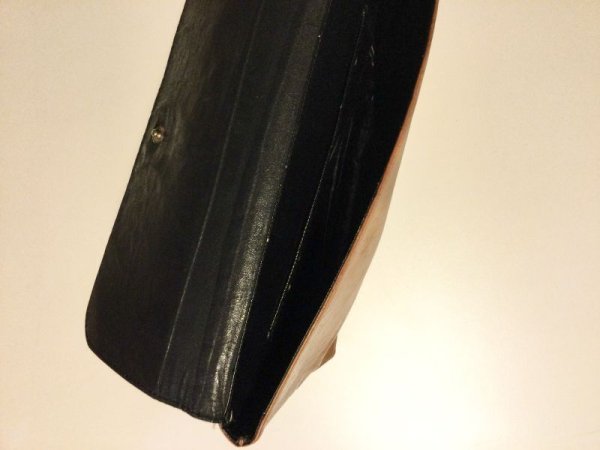 画像6: VINTAGE/ 'B’クラッチバッグ　ブラウン (6)