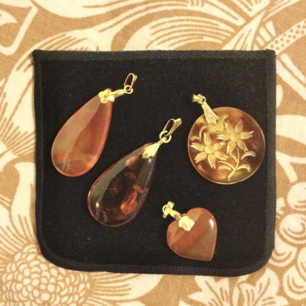 画像6: 【VINTAGE】・チャーム　4点SET　（雫・ハート・円） (6)