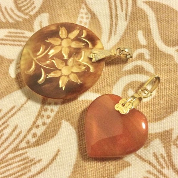 画像3: 【VINTAGE】・チャーム　4点SET　（雫・ハート・円） (3)