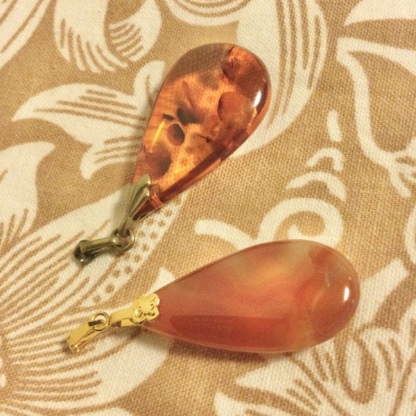 画像5: 【VINTAGE】・チャーム　4点SET　（雫・ハート・円） (5)