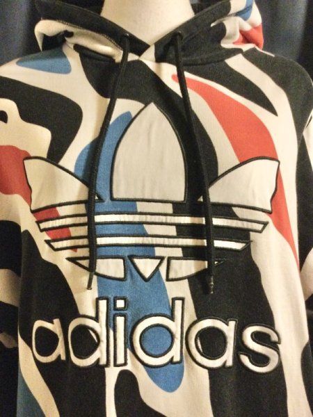 画像6: ※SALE※【USED】・adidas ゼブラプリントフーディー　AO2890 (6)