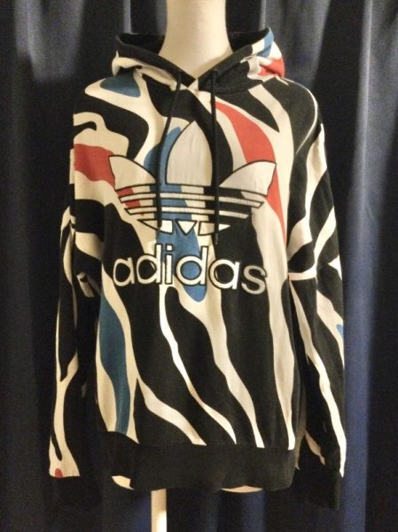 画像5: ※SALE※【USED】・adidas ゼブラプリントフーディー　AO2890 (5)