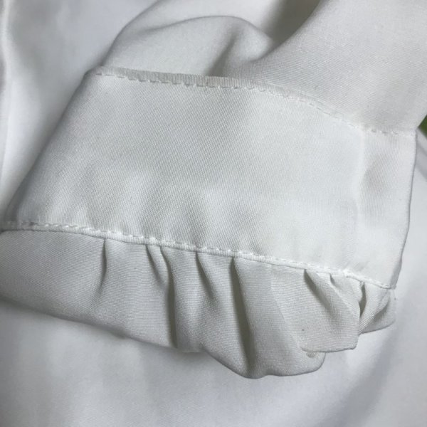 画像12: 【VINTAGE】・フワラー刺繍モチーフブラウス　ホワイト (12)