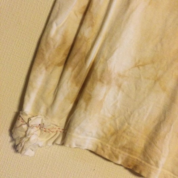 画像4: 【夜の街燈 Street Lamp at Night】・退廃ムラ染めリメイクTシャツ　（Quinary Cross〜五磔) (4)