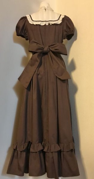 画像3: 【USED】・Victorian maiden/マロリーワンピース・ロング　ブラウン (3)