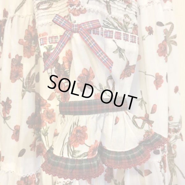 画像5: PINK HOUSE/チョコレートコスモスプリントワンピース　ミルクホワイト  (5)