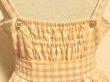 画像6: LIEF/Vintage Gingham Picnic JSK Yellow (6)