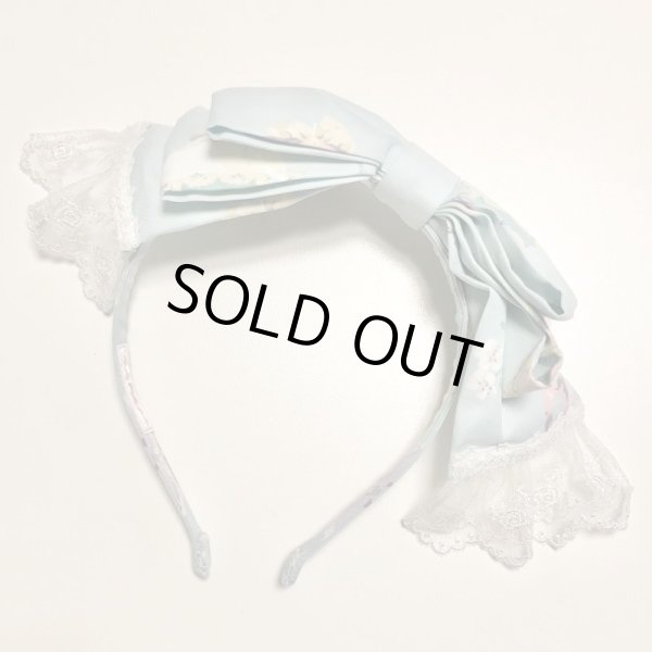 画像10: Angelic Pretty/うさぎのPicnic partyワンピース＋カチューシャ　サックス　SET (10)