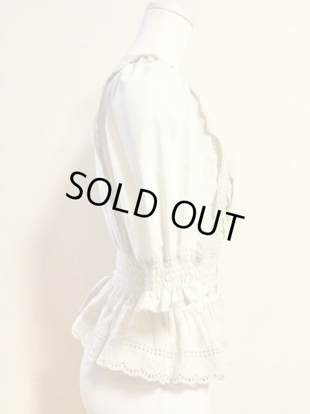 画像2: Sheglit/キミカゲソウパフブラウス　アイボリー (2)