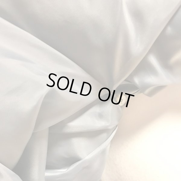 画像14: ROSA BIANCA/トラディショナルストライプのギャザーSK　（バッスル用ボタン＆ループ付き）　スモーキーサックス (14)