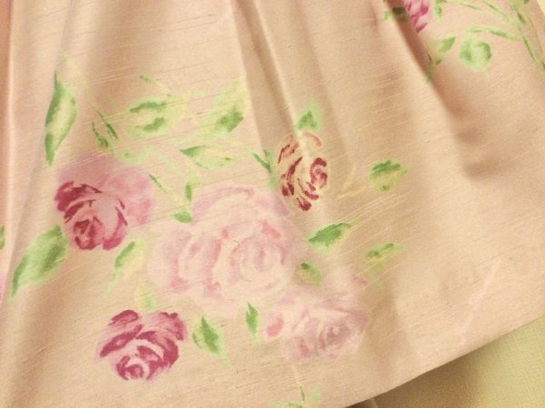 画像8: 【USED】・JESUS DIAMANTE ぼかし薔薇柄のタフタスカート　ピンク (8)