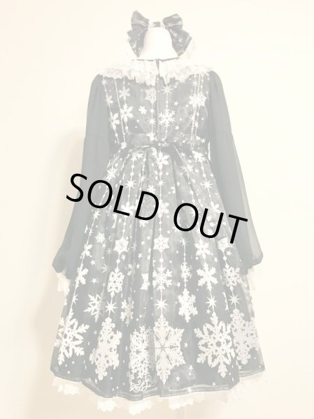 画像3: Angelic Pretty/Jewelry Snow Special OP Set　クロ (3)