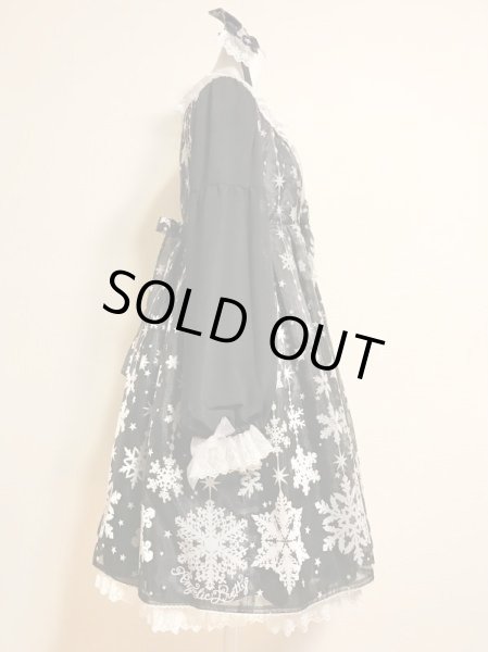 画像2: Angelic Pretty/Jewelry Snow Special OP Set　クロ (2)