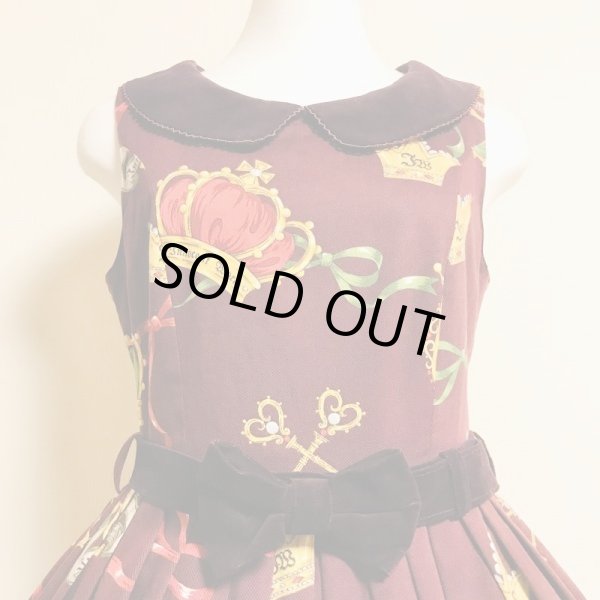 画像10: ※値下げ※Innocent World/エンブレムスカラップJSK　ワイン【10000円→8000円】 (10)