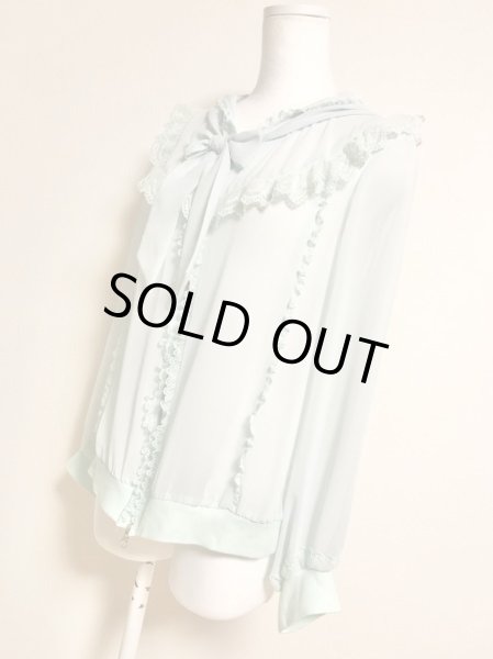 画像4: Angelic Pretty/リボンシフォンパーカ　ミント (4)