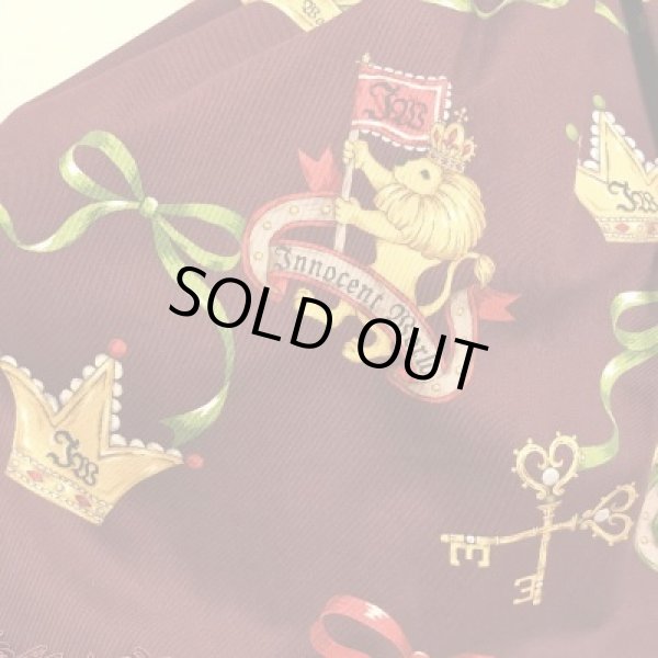 画像9: ※値下げ※Innocent World/エンブレムスカラップJSK　ワイン【10000円→8000円】 (9)