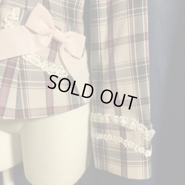 画像6: BABY,THE STARS SHINE BRIGHT/タータンチェックジャケット　ピンク (6)