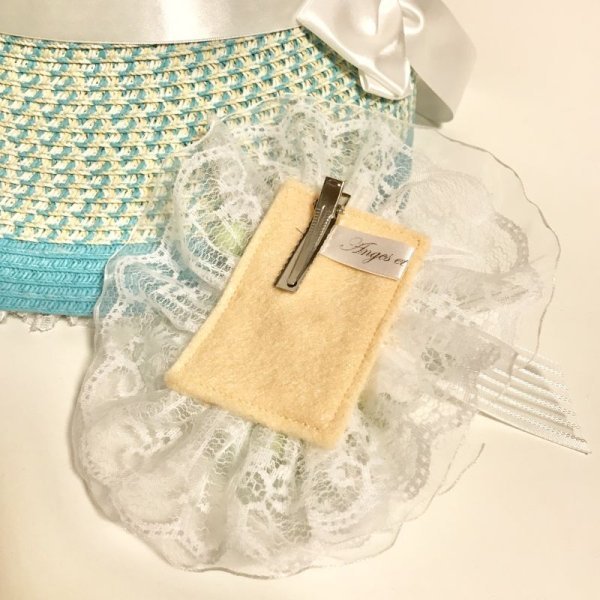 画像10: 【USED】・シュエット/麦わらボンネット ＋ Anges et demons/コサージュブローチクリップ SET (10)