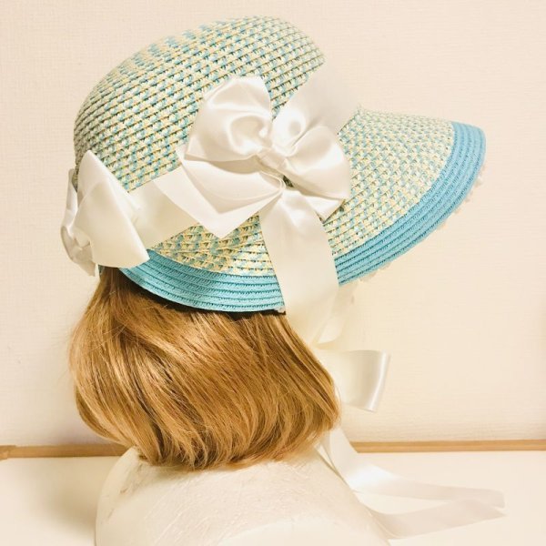 画像4: 【USED】・シュエット/麦わらボンネット ＋ Anges et demons/コサージュブローチクリップ SET (4)