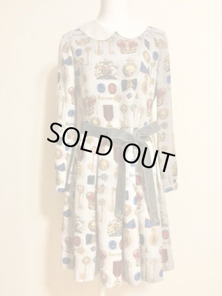 画像1: ◼️再値下げ◼️Jane Marple/Coronation CeremonyのOP　シルバーグレイ×アイボリー×シルバーグレイリボン【9000円→6800円】 (1)