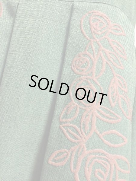 画像7: ※値下げ※Leur Getter/ローズプリントキャミOP　グリーン【6800円→5000円】 (7)