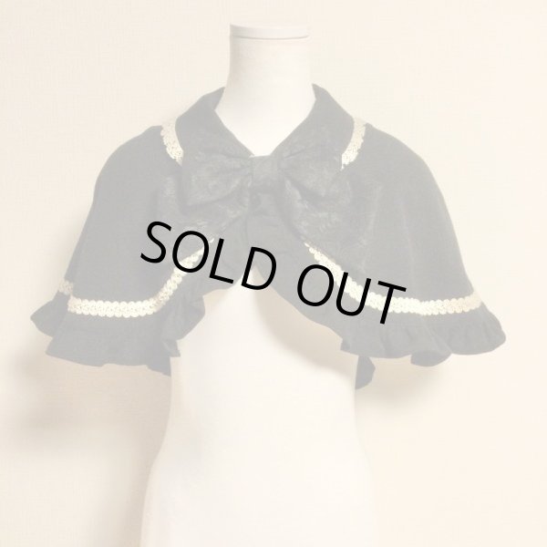 画像2: ALICE and the PIRATES/魔界の黒猫ちゃんケープ　黒 (2)